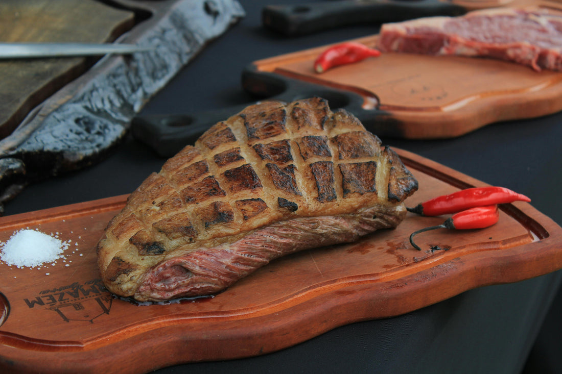 Frisch gebratenes Busa Steak 